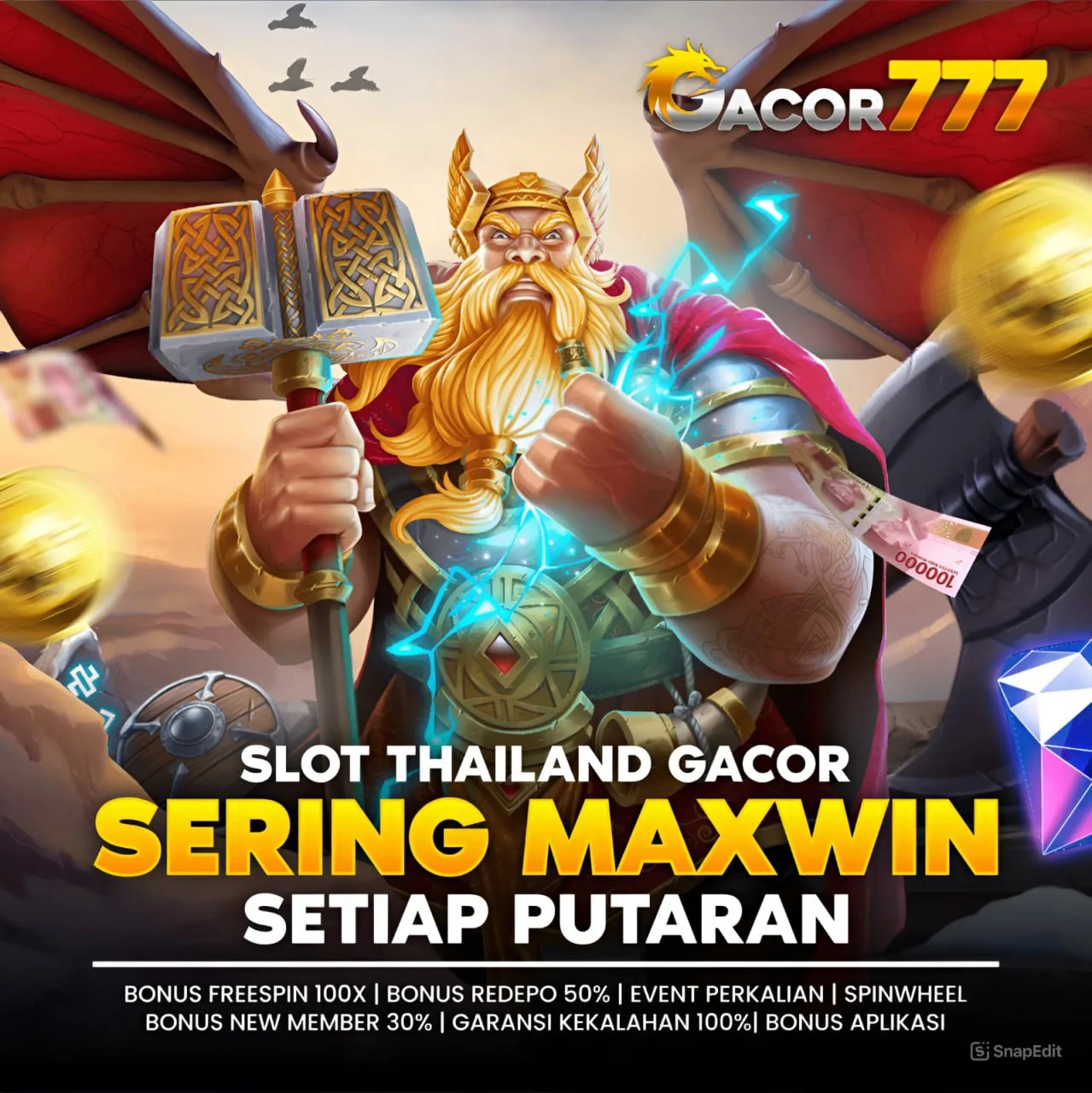 GACOR777: Link Slot Thailand Gacor Gampang Menang, Situs Gacor 777!